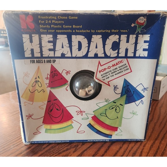 Vintage Headache game, with Pop-O-Matic dice + original box - Picture 1 of 8
